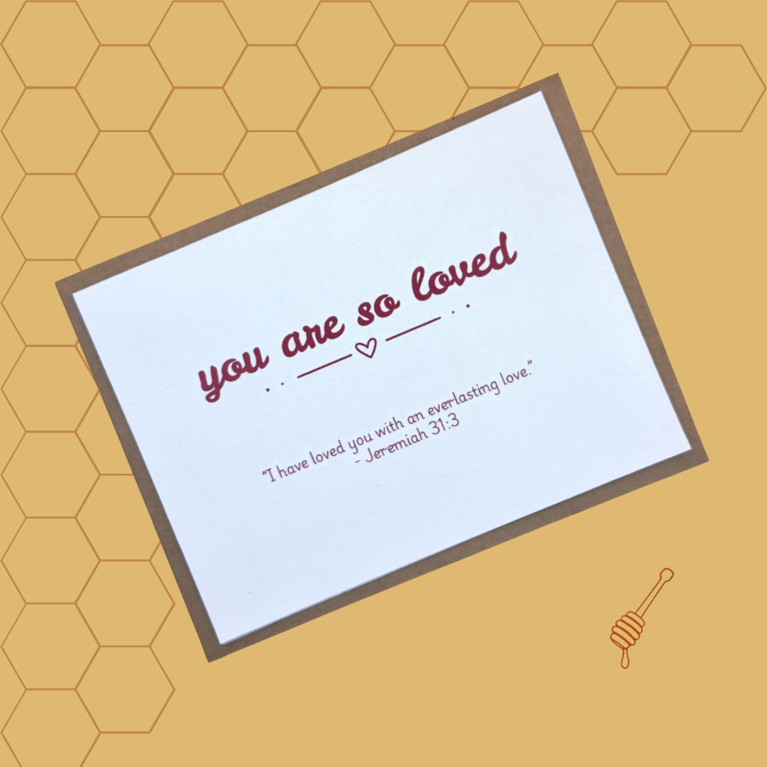 You Are So Loved Greeting Card | Jeremiah 31:3